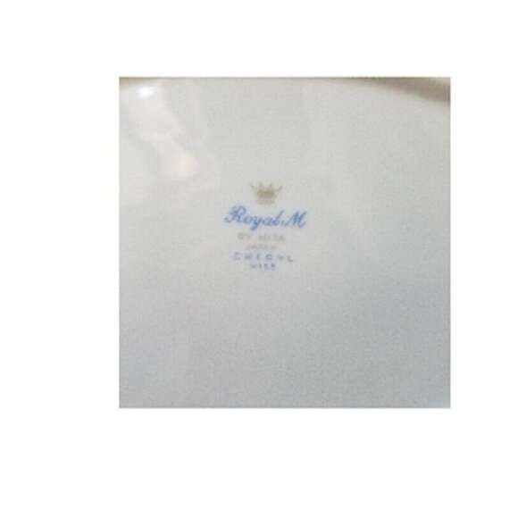 Relish Plate Oval Cheryl by ROYAL M-MITA 10" long Floral Pink - Picture 9 of 12